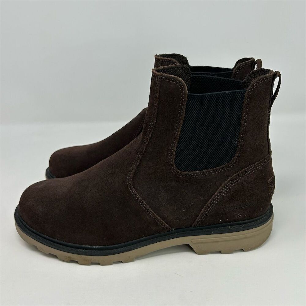 Sorel Men's Chelsea Brown Suede Leather Waterproof Boots Size 7.5 Comfort - Picture 7 of 13